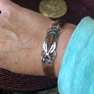 Vintage Tortoise Horn Bracelet